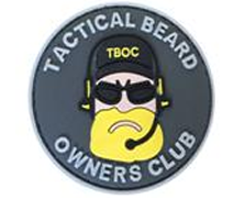 [MKF-BK] Tsno Tactial Beard Oweners Club PVC Patch