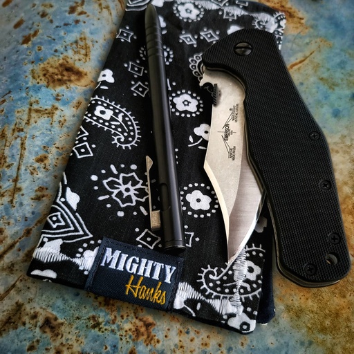 [Bandana-BK] Mighty Hanks Bandana Mighty Mini with Microfiber Black
