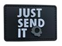 [Patch-JSI-BK] Tsno Just Send it PVC Patch Black and White
