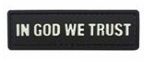 [GOD-BK] Tsno IN GOD WE TRUST Patch Black and White