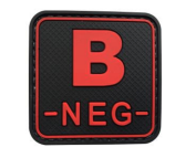 [FBN-RD] Tsno Square B NEG PVC Patch Red