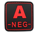 [FAN-RD] Tsno Square A NEG PVC Patch Red