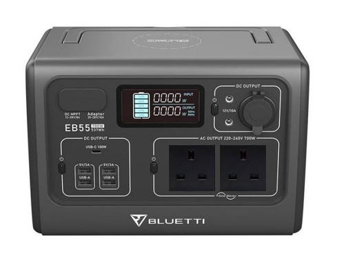 [EB55] Bluetti EB55 Portable Power Station | 700W 537Wh