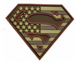 [CR-YXTN] Tsno  Superman Shield PVC Patch Coyote Tan 