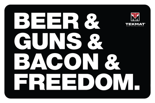 [TEK-R17-BGBF] Tekmat Beer & Guns & Bacon & Freedom Gun Mat