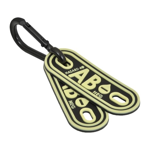 [PAT-BLD-AB-NEG-YLO] Hazard4 Blood Type Marker AB- (Glow in the Dark)