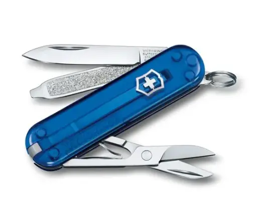 [0.6223.t2g] Victorinox Classic SD Transparent Deep Ocean