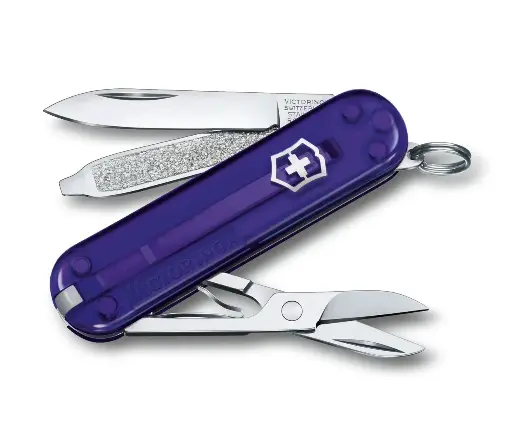 [0.6223.T29G] Victorinox Classic SD Transparent Persian Indigo