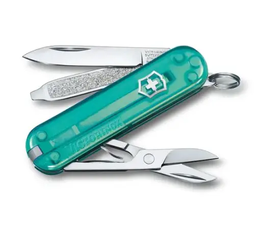 [0.6223.T24G] Victorinox Classic SD Transparent Tropical Surf