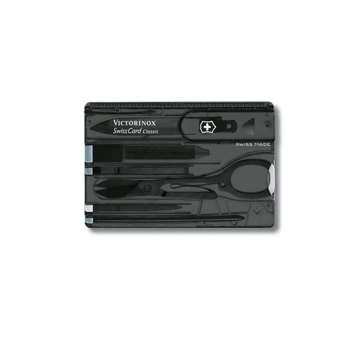 [0.7133.t3] Victorinox Swiss Card in black transparent