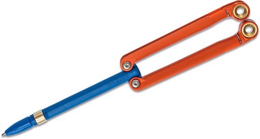 [YUS116] Spyderco BaliYo Flip Pen - Heavy-Duty, Orange/Blue