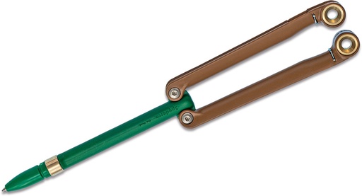 [YUS113] Spyderco BaliYo Flip Pen - Heavy-Duty, Coyote Brown/Forest Green