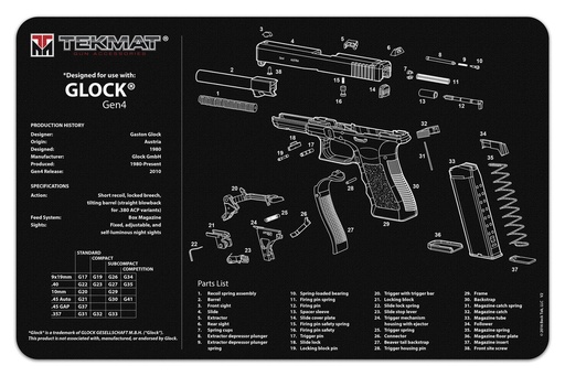 [TEK-R20-GLOCK-G4] Tekmat Glockآ® Gen4