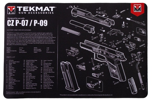 [TEK-R17-CZP07] Tekmat CZ P07/P09