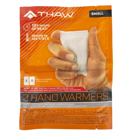 [THA-HND-0005-G] THAW 2 SMALL DISPOSABLE HAND WARMERS