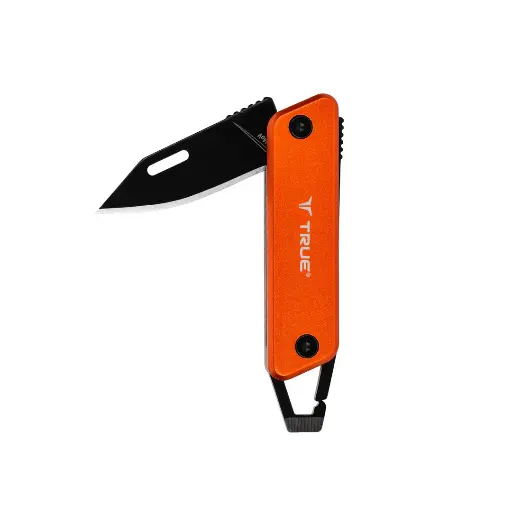 [tu7061] True Utility Modern Key Chain Knife - Orange