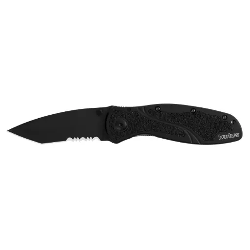 [1670TBLKST] Kershaw BLUR - TANTO, BLACK, SERRATED