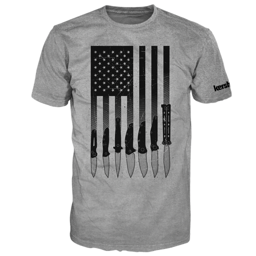 [SHIRTKERUSA KNIVESXXL] Kershaw TSHIRT USA AND KNIVES XX-LARGE