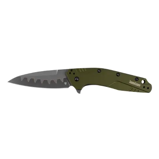 [1812OLCB] Kershaw DIVIDEND - OLIVE, COMPOSITE BLADE