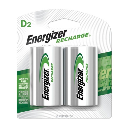 [039800012036] Energizer Rechargeable D2
