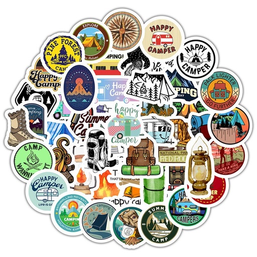 [03610874] Camping Outdoor stickers