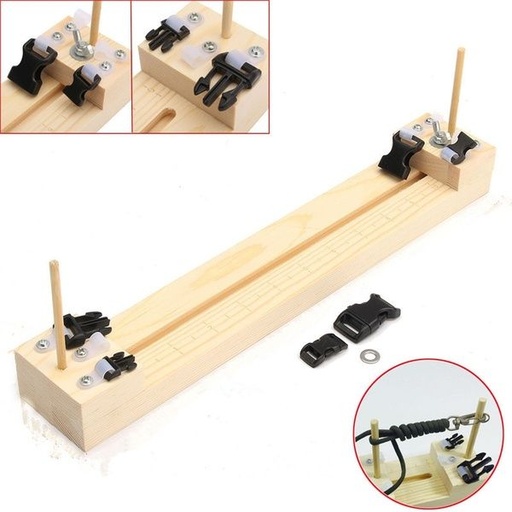 [0310431] solid wood paracord bracelet maker