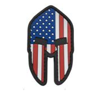 [ZYPG-ST] Spartan Helmet US flag - Full Color