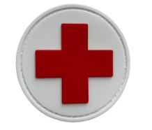 [MED-YWH] Round Cross Medic - White
