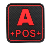 [FAP-RD] Tsno Square A POS PVC Patch Red