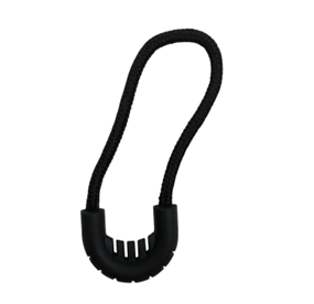 [AC-FDK-NBK] New Anti-Slip  Zipper Rope - Black ( Pack of 4 pieces )
