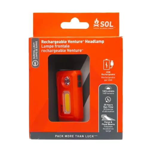 [0140-1303] SOL Venture Rechargeable Headlamp