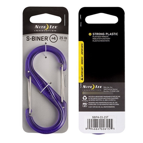 [SBP4-03-23T] Nite Ize S-Biner® Plastic Dual Carabiner #4