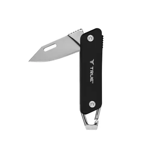 [TU7059] True Utility Modern Key Chain Knife - Black