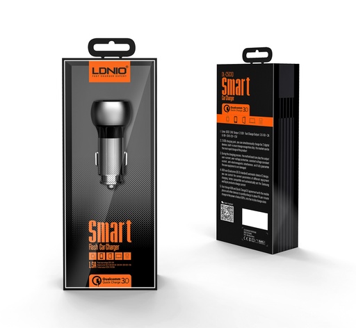 [C503Q] LDNIO Car Charger C503Q with USB To Type-c Cable