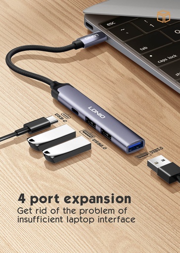 [DS-34C] LDNIO HUB Type-c Adapter DS-34C