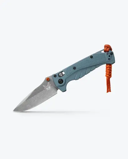 [18065] Benchmade Mini Adira - Depth Blue Grivory ( Drop-point )
