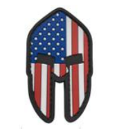 [Patch-ZYPG-ST] Tsno Spartan Helmet US flag - Full Color 