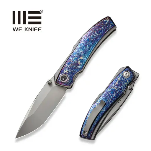 [WE23067-1] WE KNIFE Swordfin Front Flipper & Thumb Stud Knife Titanium Handle