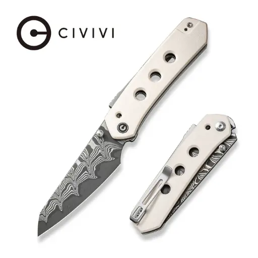[C22036-DS1] CIVIVI Vision FG Thumb Stud & Superlock Knife G10 Handle