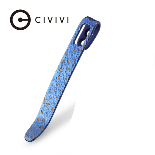 [T002B-55MM] CIVIVI Flamed Blue / Golden Titanium 55MM