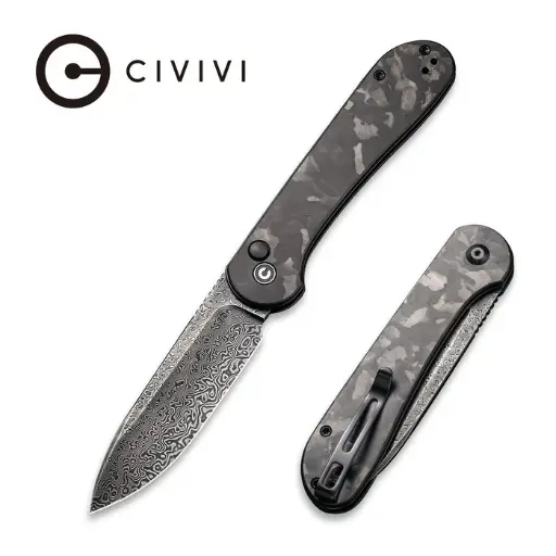 [C2103DS-3] CIVIVI Elementum Carbon Fiber - Damascus 