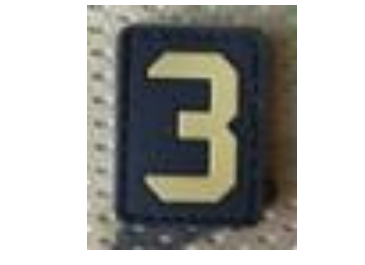 [SZ3-TN] Tsno Number 3 PVC Patch Tan