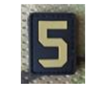 [SZ5-TN] Tsno Number 5 PVC Patch Tan