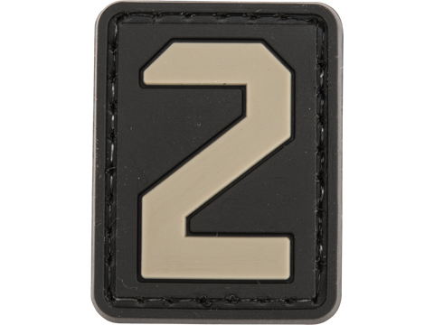 [SZ2-GR] Tsno Number 2 PVC Patch Gray