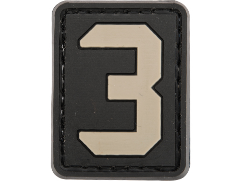 [SZ3-GR] Tsno Number 3 PVC Patch Gray