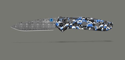 [CU945-DM-DAMA-FROST] Benchmade Custom Mini Osborne Frost Blue