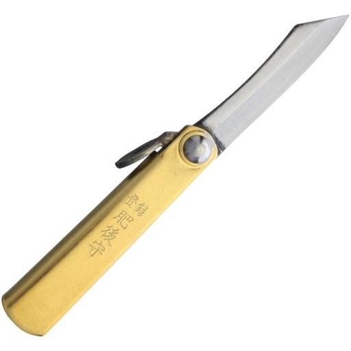 [HIGO01BRS] Higonokami SK Folder Brass Brown Sheath