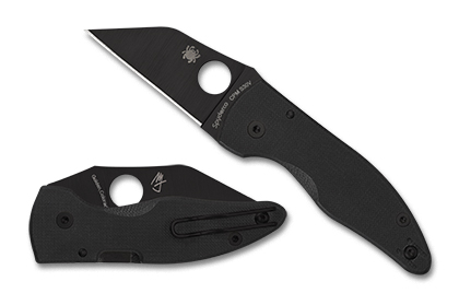 [C264GPBK] Spyderco MicroJimbo Black G-10 Black Blade