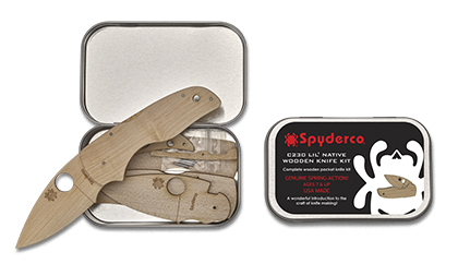 [WDKIT2] Spyderco Wooden Kit Lil' Native