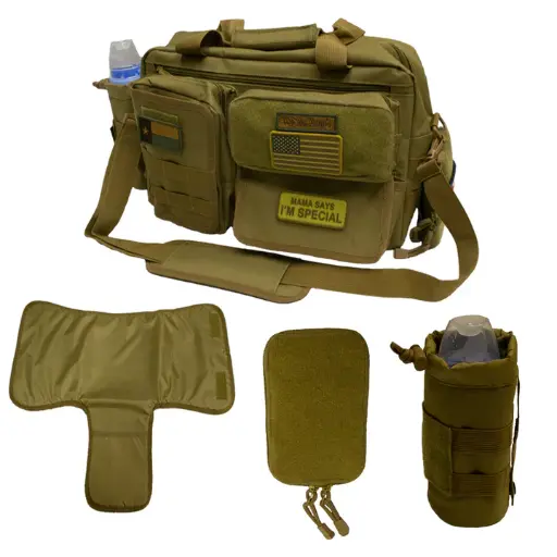 [BAG-TDB-TN] Tsno Tactical Diaper Bag Full Set - Tan